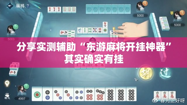 分享实测辅助“东游麻将开挂神器”其实确实有挂