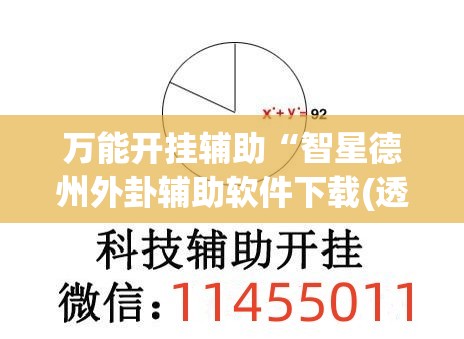 万能开挂辅助“智星德州外卦辅助软件下载(透视)	”开挂辅助脚本+详细开挂安装教程