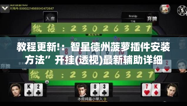 教程更新!：智星德州菠萝插件安装方法	”开挂(透视)最新辅助详细