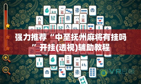 强力推荐“中至抚州麻将有挂吗”开挂(透视)辅助教程