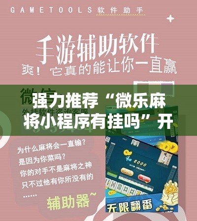 强力推荐“微乐麻将小程序有挂吗	”开挂详细教程