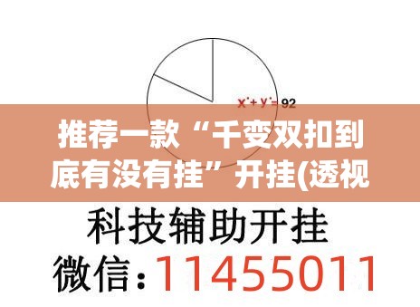 推荐一款“千变双扣到底有没有挂”开挂(透视)辅助神器