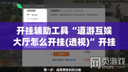 开挂辅助工具“道游互娱大厅怎么开挂(透视)”开挂辅助脚本+详细开挂安装教程