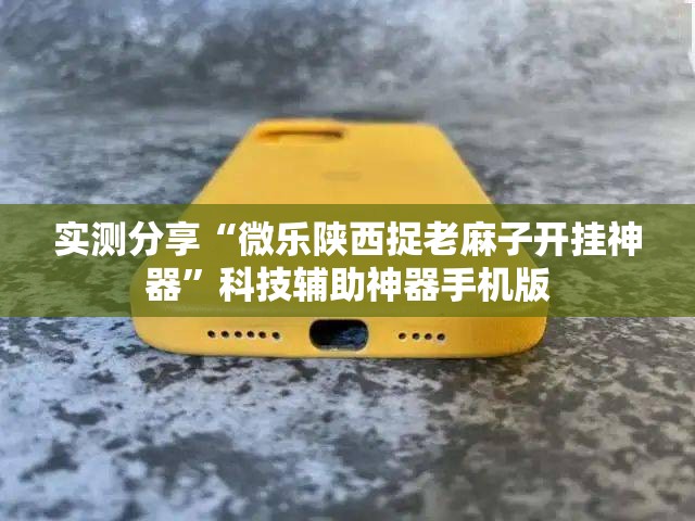 实测分享“微乐陕西捉老麻子开挂神器	”科技辅助神器手机版