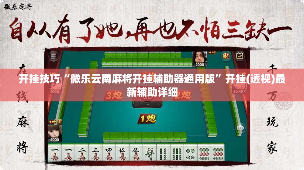 开挂技巧“微乐云南麻将开挂辅助器通用版”开挂(透视)最新辅助详细