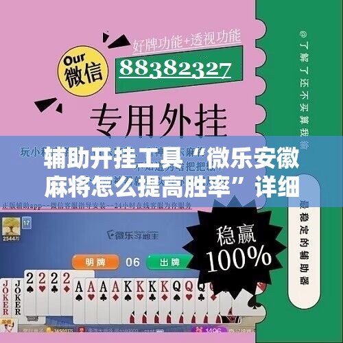 辅助开挂工具“微乐安徽麻将怎么提高胜率”详细开挂教程