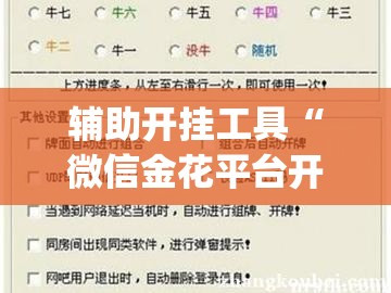 辅助开挂工具“微信金花平台开挂”(透视挂)辅助下载教程