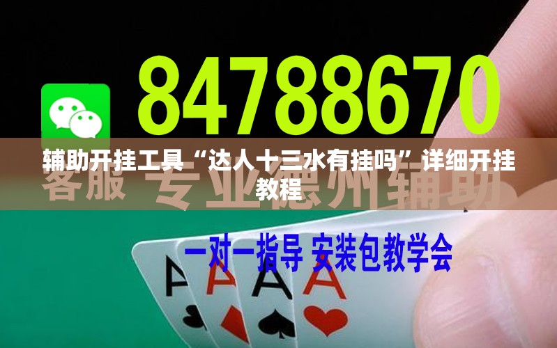 辅助开挂工具“达人十三水有挂吗	”详细开挂教程
