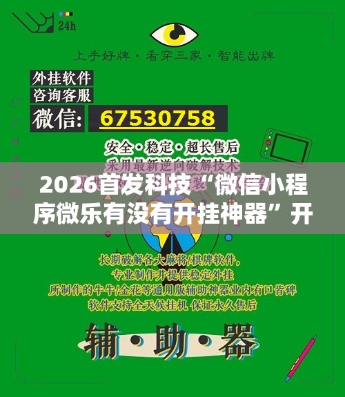 2026首发科技“微信小程序微乐有没有开挂神器	”开挂辅助脚本+详细开挂安装教程