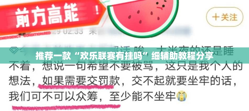 推荐一款“欢乐联赛有挂吗”细辅助教程分享