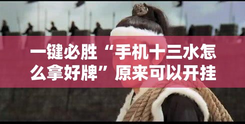 一键必胜“手机十三水怎么拿好牌	”原来可以开挂