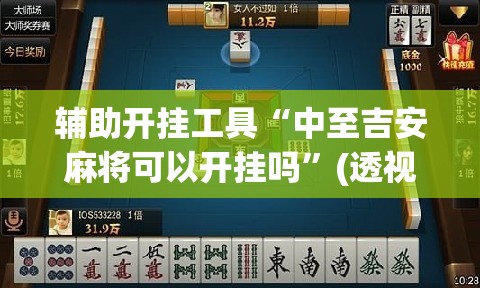 辅助开挂工具“中至吉安麻将可以开挂吗”(透视)其实确实有挂