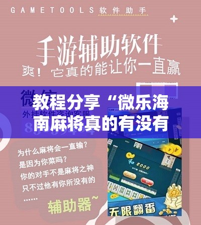 教程分享“微乐海南麻将真的有没有开挂神器”详细分享装挂步骤
