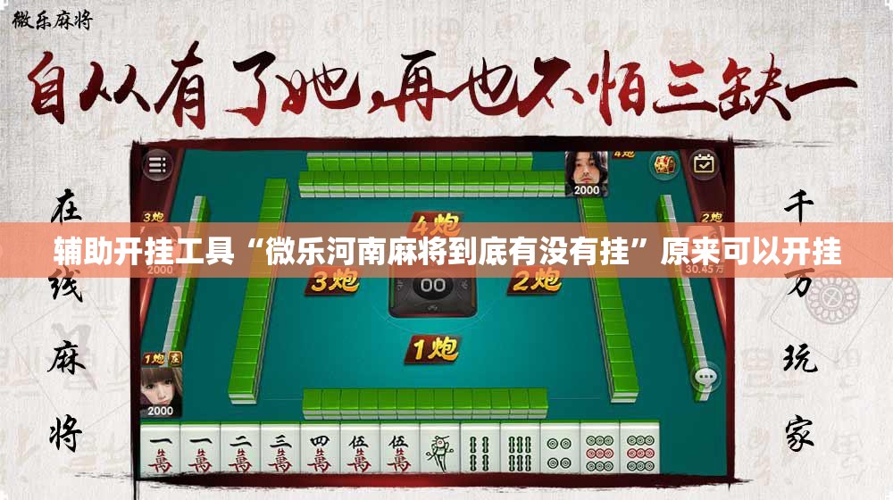 辅助开挂工具“微乐河南麻将到底有没有挂”原来可以开挂