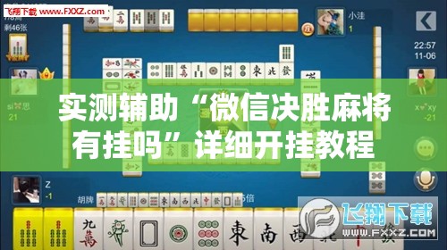 实测辅助“微信决胜麻将有挂吗”详细开挂教程