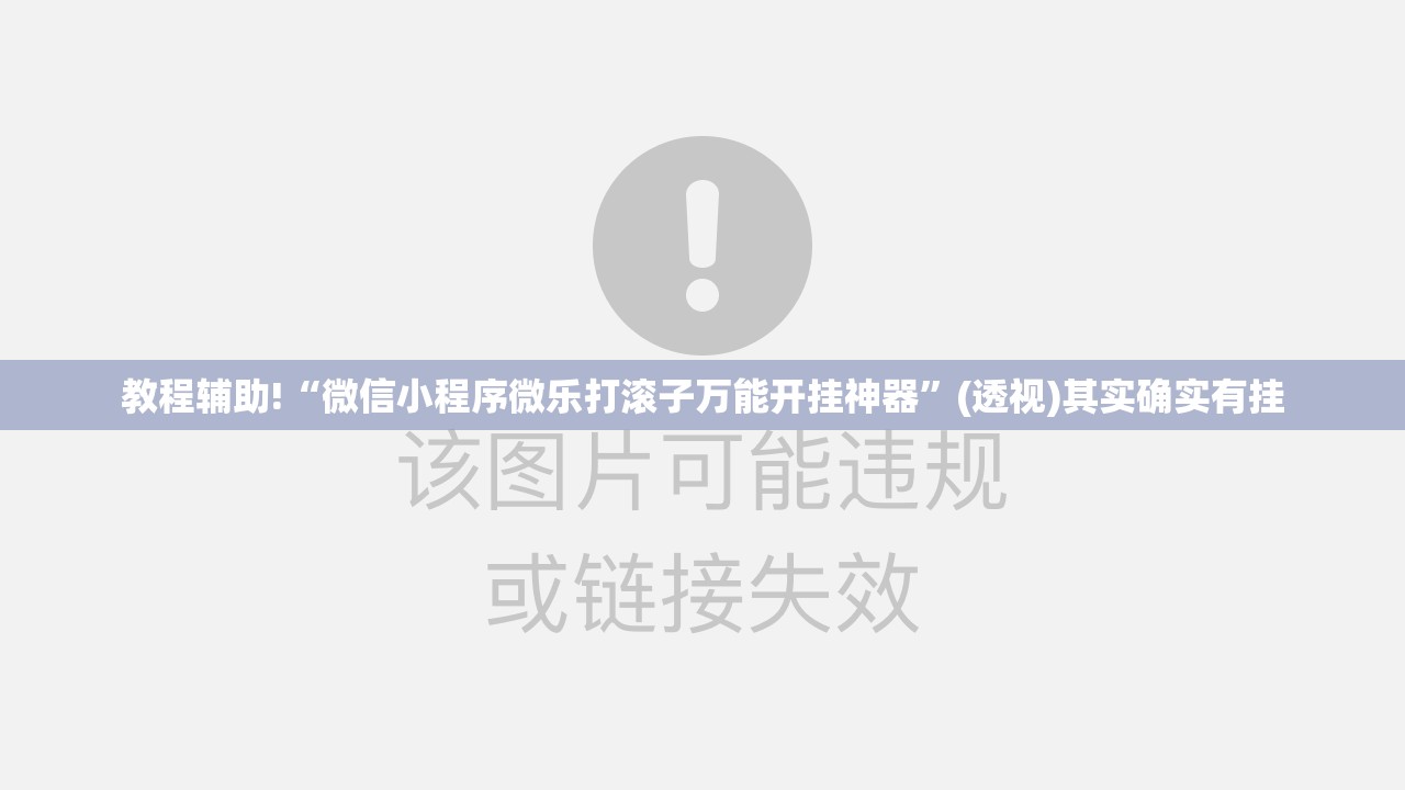 教程辅助!“微信小程序微乐打滚子万能开挂神器”(透视)其实确实有挂