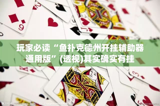 玩家必读“鱼扑克德州开挂辅助器通用版”(透视)其实确实有挂