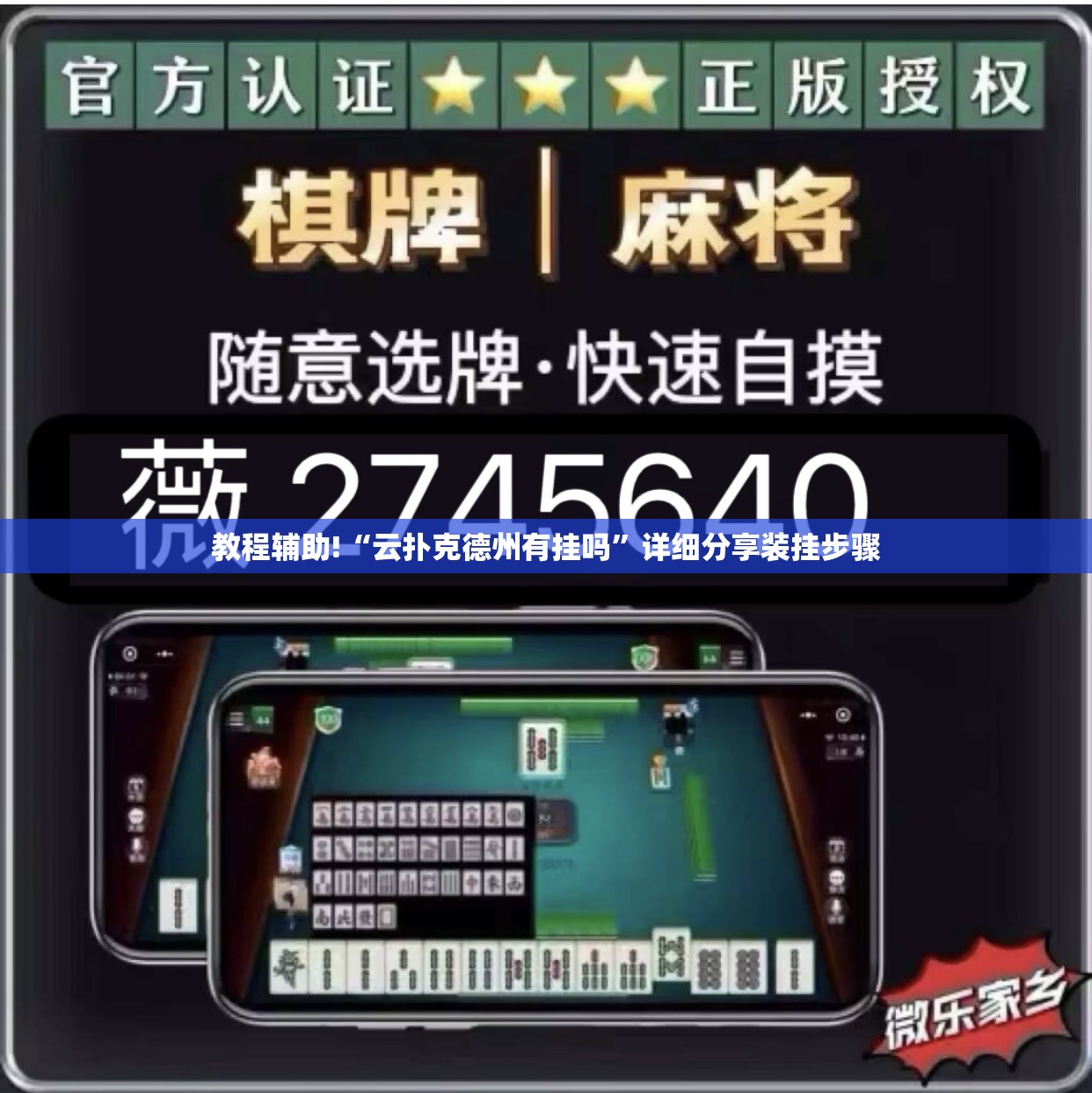 教程辅助!“云扑克德州有挂吗”详细分享装挂步骤