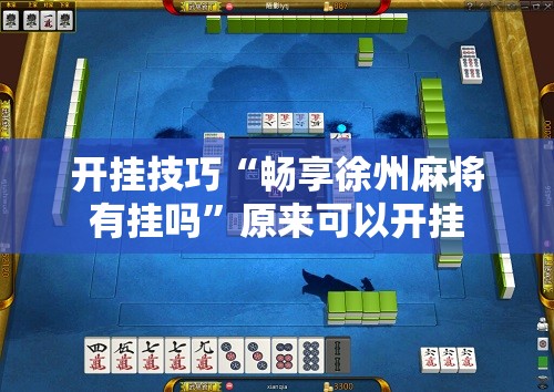 开挂技巧“畅享徐州麻将有挂吗”原来可以开挂