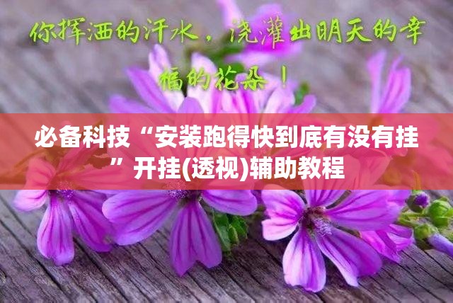 必备科技“安装跑得快到底有没有挂	”开挂(透视)辅助教程