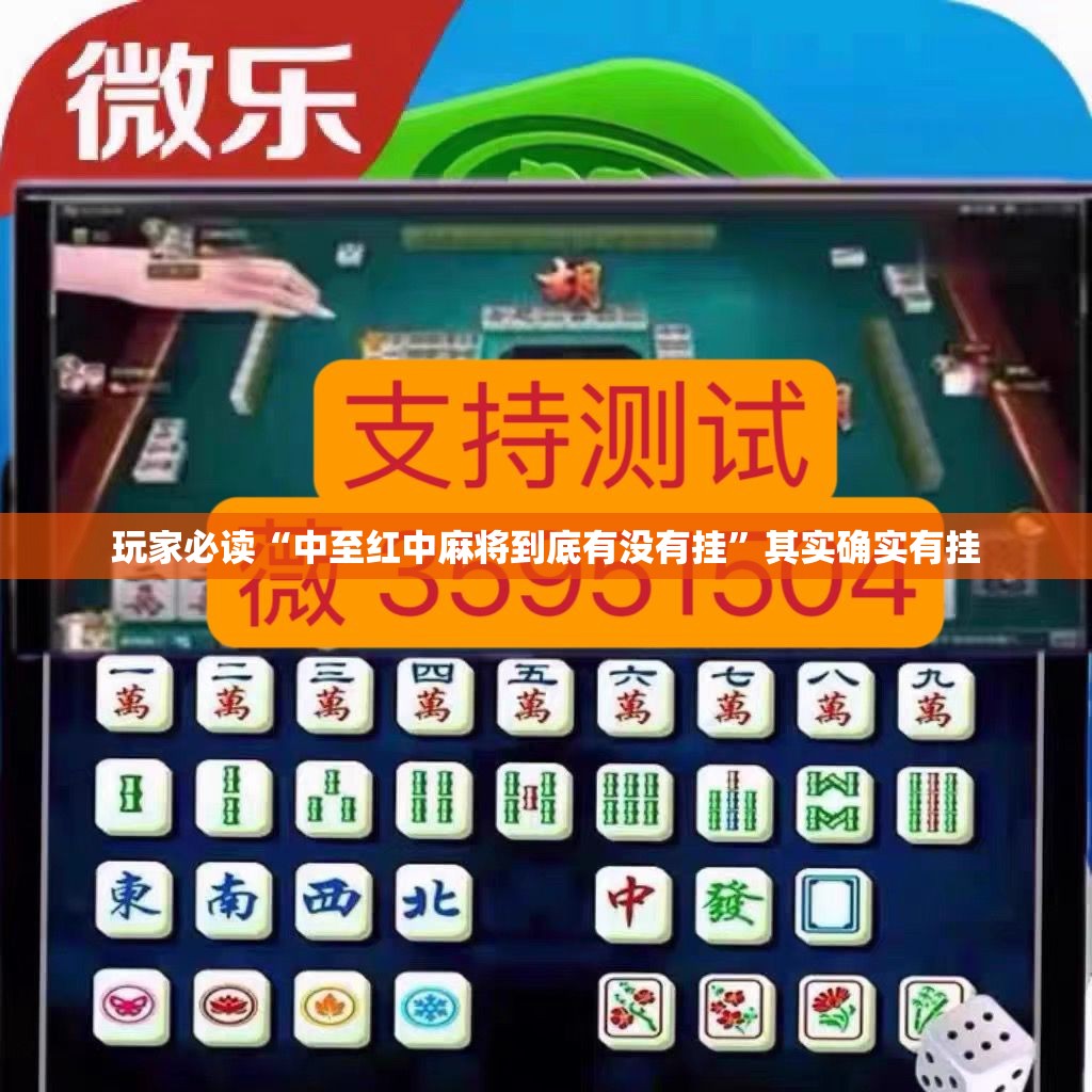 玩家必读“中至红中麻将到底有没有挂”其实确实有挂