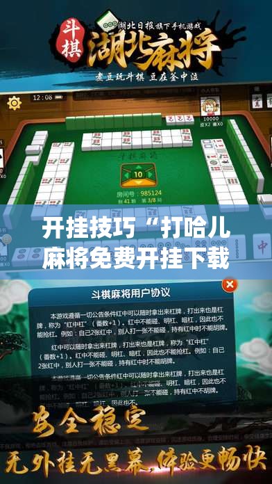 开挂技巧“打哈儿麻将免费开挂下载”开挂(透视)辅助教程