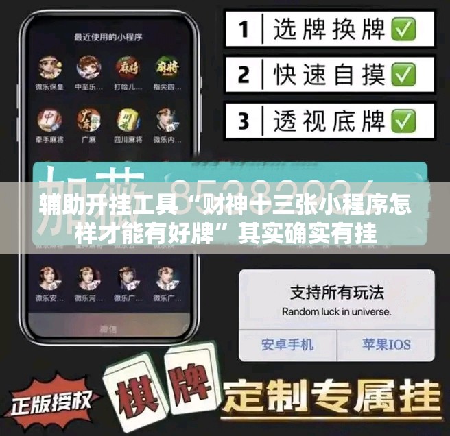 辅助开挂工具“财神十三张小程序怎样才能有好牌	”其实确实有挂