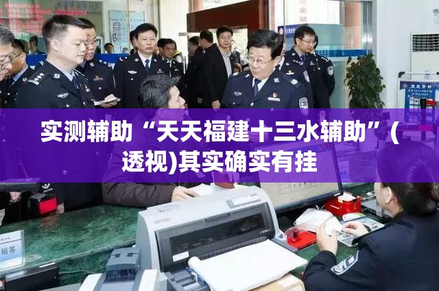 实测辅助“天天福建十三水辅助	”(透视)其实确实有挂