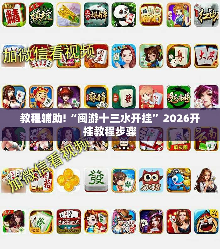 教程辅助!“闽游十三水开挂”2026开挂教程步骤