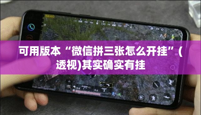 可用版本“微信拼三张怎么开挂”(透视)其实确实有挂