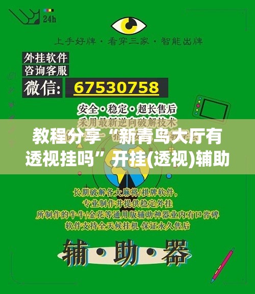 教程分享“新青鸟大厅有透视挂吗	”开挂(透视)辅助神器