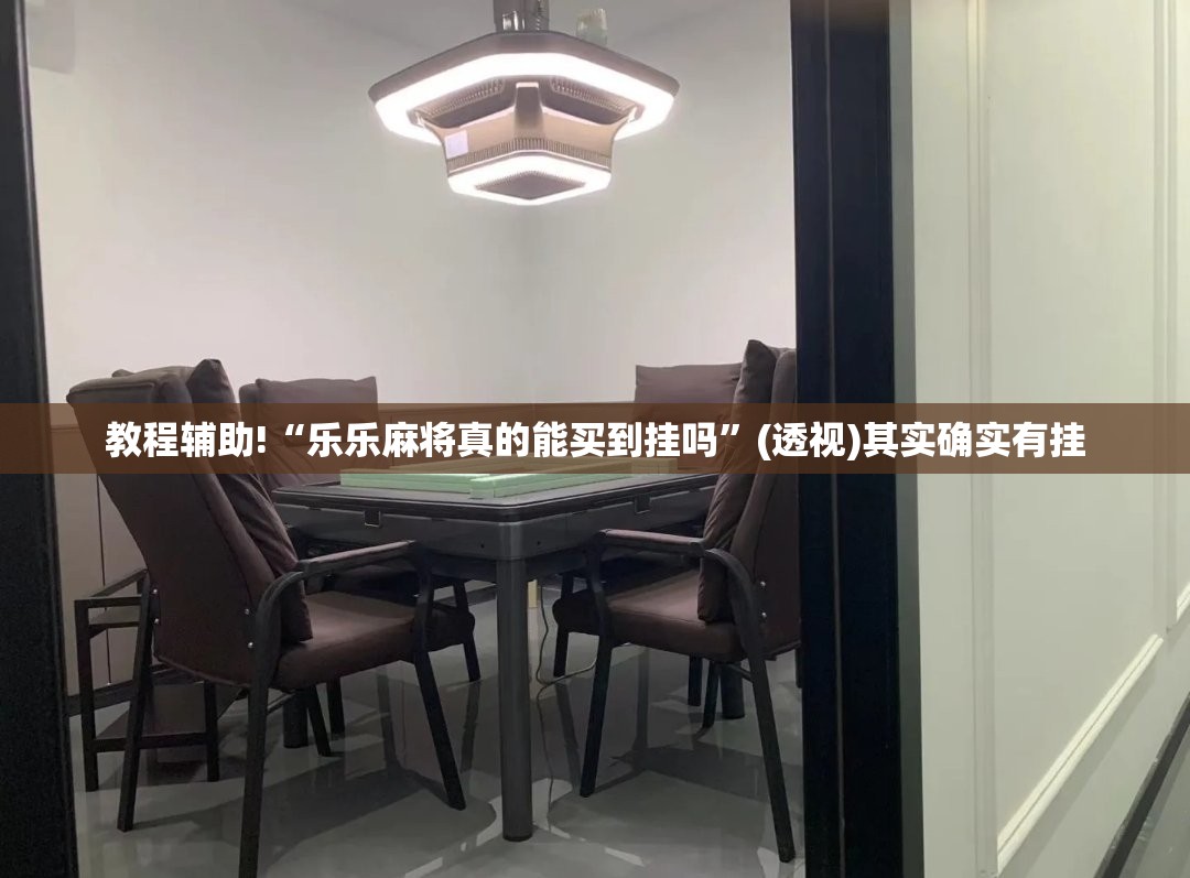 教程辅助!“乐乐麻将真的能买到挂吗”(透视)其实确实有挂