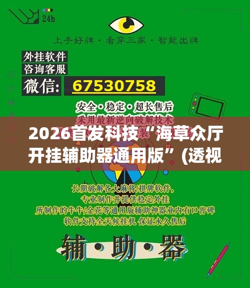 2026首发科技“海草众厅开挂辅助器通用版”(透视挂)辅助下载教程