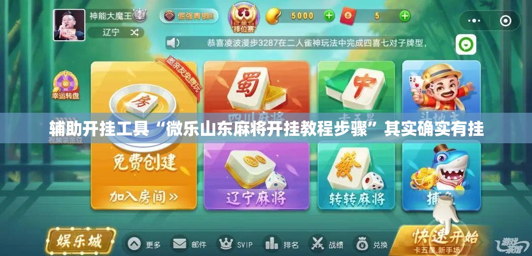 辅助开挂工具“微乐山东麻将开挂教程步骤”其实确实有挂