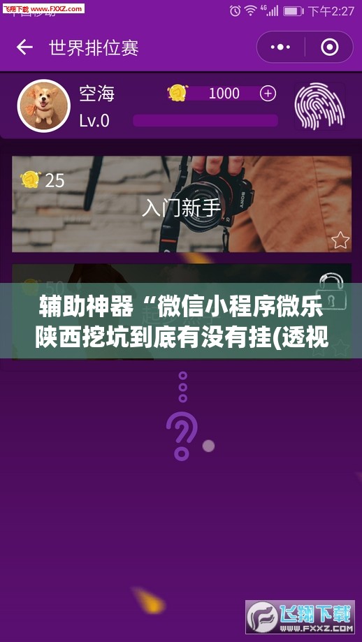 辅助神器“微信小程序微乐陕西挖坑到底有没有挂(透视)”开挂辅助脚本+详细开挂安装教程