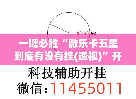 一键必胜“微乐卡五星到底有没有挂(透视)	”开挂辅助脚本+详细开挂安装教程