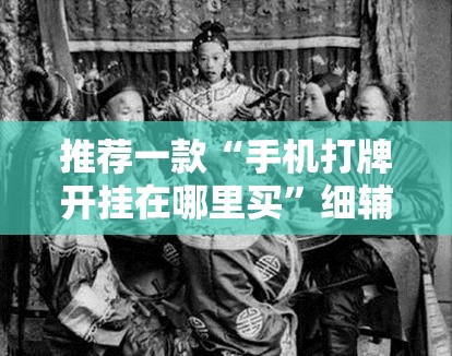 推荐一款“手机打牌开挂在哪里买”细辅助教程分享