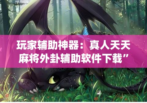 玩家辅助神器：真人天天麻将外卦辅助软件下载”(辅助神器)开挂详细教程