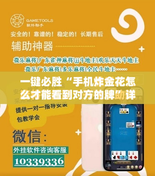 一键必胜“手机炸金花怎么才能看到对方的牌”详细开挂教程