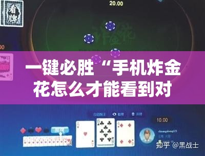 一键必胜“手机炸金花怎么才能看到对方的牌”详细开挂教程