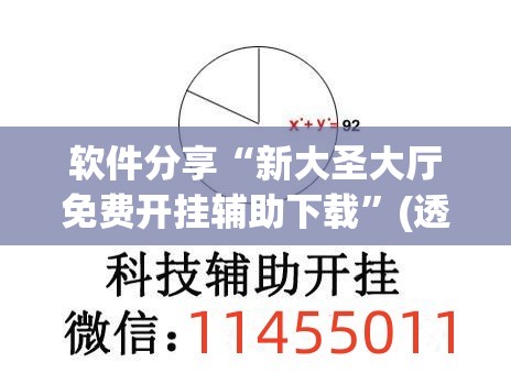 软件分享“新大圣大厅免费开挂辅助下载”(透视)其实确实有挂