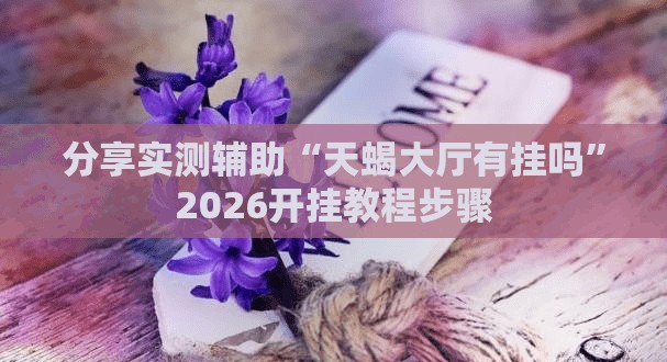 分享实测辅助“天蝎大厅有挂吗”2026开挂教程步骤