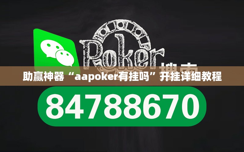 助赢神器“aapoker有挂吗”开挂详细教程