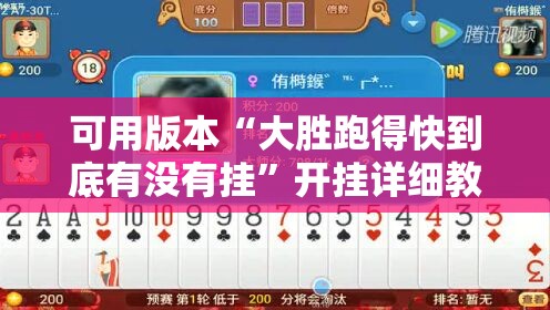 可用版本“大胜跑得快到底有没有挂”开挂详细教程