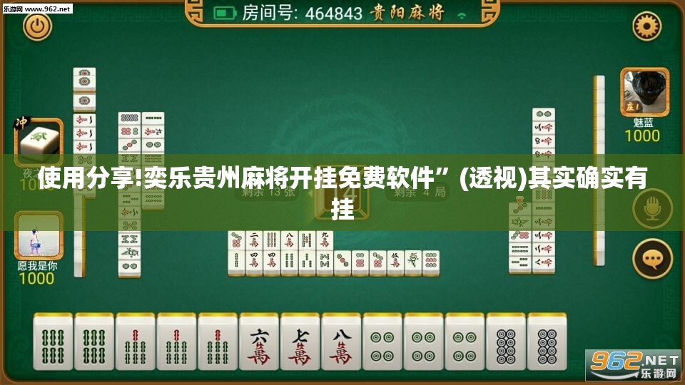 使用分享!奕乐贵州麻将开挂免费软件”(透视)其实确实有挂