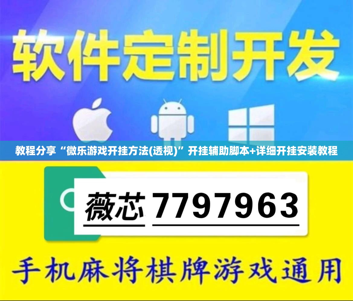 教程分享“微乐游戏开挂方法(透视)	”开挂辅助脚本+详细开挂安装教程