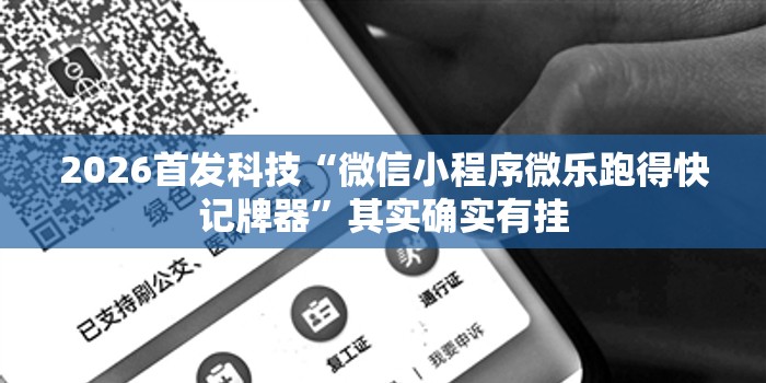 2026首发科技“微信小程序微乐跑得快记牌器”其实确实有挂