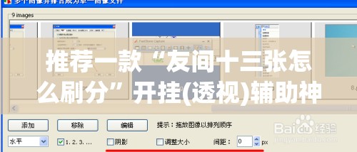 推荐一款“友间十三张怎么刷分”开挂(透视)辅助神器