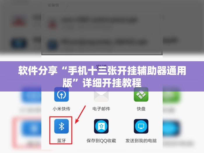 软件分享“手机十三张开挂辅助器通用版	”详细开挂教程