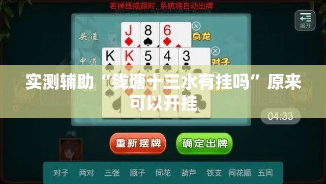 实测辅助“钱塘十三水有挂吗”原来可以开挂